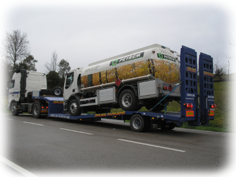 Traslado de camion con gondola 1  eje